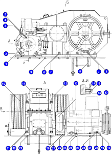 Болт м36-6gх100.66.40х ГОСТ 7796-69 1.1031.090
